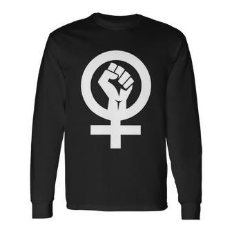 Feminist Rights Feminism Symbol Tshirt Long Sleeve T-Shirt - Monsterry DE