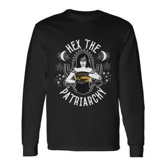 Feminist Witch Hex The Patriarchy V3 Long Sleeve T-Shirt - Monsterry UK