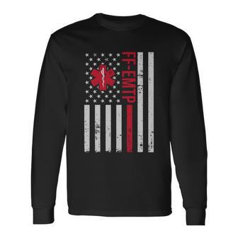 Ffgiftemtp Firefighter Paramedic Meaningful Long Sleeve T-Shirt - Monsterry UK