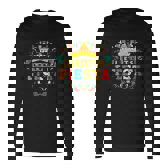 Lets Fiesta Mexican Party Cinco De Mayo Guitar Cactus Long Sleeve T-Shirt - Thegiftio UK