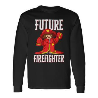 Firefighter Future Firefighter For Young Girls Long Sleeve T-Shirt - Seseable