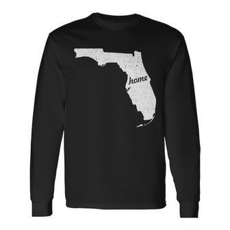 Florida Home State Tshirt Long Sleeve T-Shirt - Monsterry UK