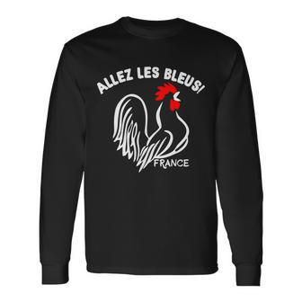 France Soccer Allez Les Bleus World Long Sleeve T-Shirt - Monsterry