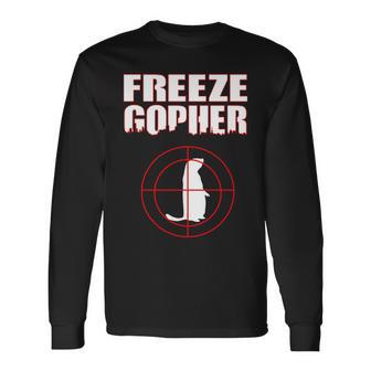 Freeze Gopher Target Long Sleeve T-Shirt - Monsterry