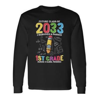 Future Class Of 2033 1St Grade Back To School Long Sleeve T-Shirt - Monsterry