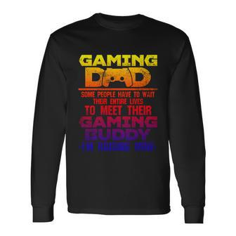 Gaming Dad Fathers Day Long Sleeve T-Shirt - Thegiftio UK