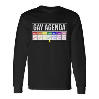 Gay Agenda Be Gay Super Gay Taco Tuesday Tshirt Long Sleeve T-Shirt - Monsterry DE