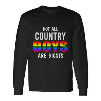 Gay Pride Country Boy Lgbt Gay Pride Month Long Sleeve T-Shirt - Thegiftio UK