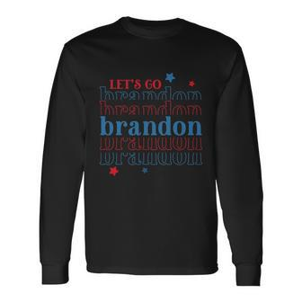 Lets Go Brandon Conservative Us Flag Long Sleeve T-Shirt - Monsterry DE