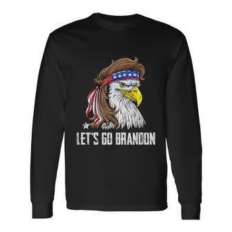 Lets Go Brandon Lets Go Brandon Eagle Shirt Us Flag Long Sleeve T-Shirt - Thegiftio UK