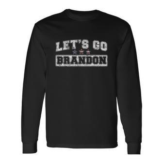 Lets Go Brandon Joe Biden Chant Impeach Biden Tshirt Long Sleeve T-Shirt - Monsterry AU