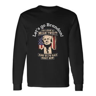 Lets Go Brandon Tshirt Pro Trump 2024 Flag Anti Joe Biden Long Sleeve T-Shirt - Monsterry DE