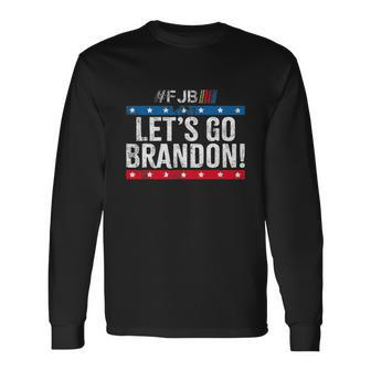Lets Go Brandon Lets Go Brandon Tee Fjb Vintage Long Sleeve T-Shirt - Thegiftio UK