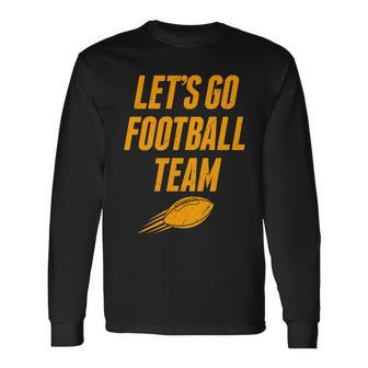 Lets Go Football Team Washington Football Fan Long Sleeve T-Shirt - Monsterry UK