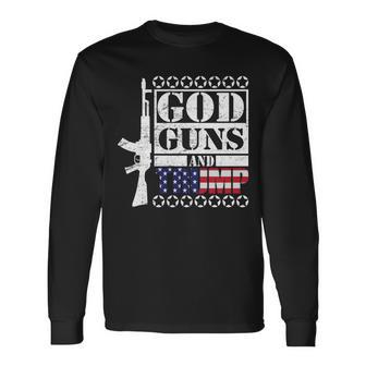 God Guns Trump Tshirt V2 Long Sleeve T-Shirt - Monsterry DE