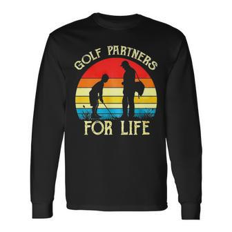 Golfing S Matching Father Son Golf Partners For Life Shirts Fathers Day Idea Vintage Best Friends Shirt Boys Youth Long Sleeve T-Shirt - Thegiftio UK