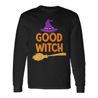 Good Witch Women Halloween Witch Halloween Long Sleeve T-Shirt - Seseable