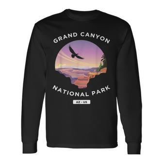 Grand Canyon Arizona Us National Park Travel Hiking Long Sleeve T-Shirt - Seseable