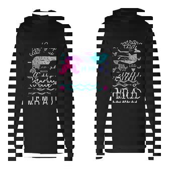 Great Grandpa Of The Birthday Mermaid Long Sleeve T-Shirt - Monsterry