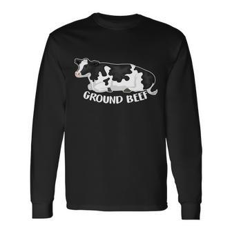 Ground Beef Cow Long Sleeve T-Shirt - Monsterry AU