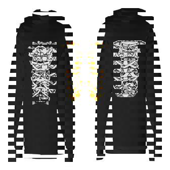 Halloween Cute Halloween Candy Corn Skeleton Hallween Costume Long Sleeve T-Shirt - Thegiftio UK
