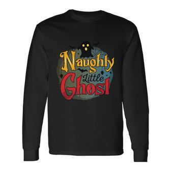 Halloween Naughty Little Ghost Halloween Day Long Sleeve T-Shirt - Thegiftio UK