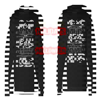 Halloween Rules Party Costume Halloween V2 Long Sleeve T-Shirt - Thegiftio UK