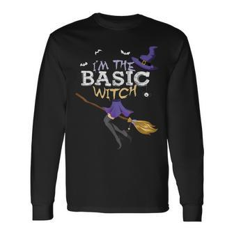 Halloween Im The Basic Witch Matching Group Long Sleeve T-Shirt - Seseable