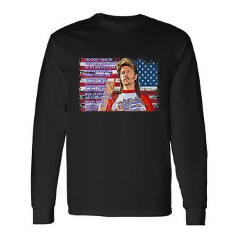 Happy 4Th Of July Merica Joe American Flag Long Sleeve T-Shirt - Monsterry CA