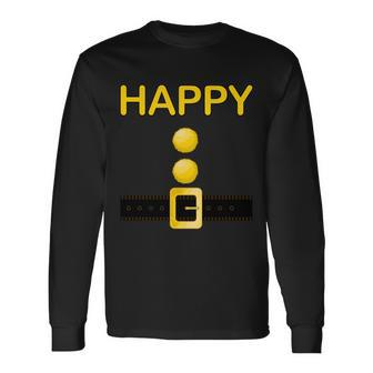 Happy Dwarf Costume Long Sleeve T-Shirt - Monsterry