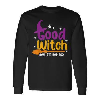 Happy Halloween Good Witch Outfit Halloween Costume Long Sleeve T-Shirt - Seseable
