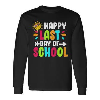 Happy Last Day Of School Sun Tshirt Long Sleeve T-Shirt - Monsterry UK