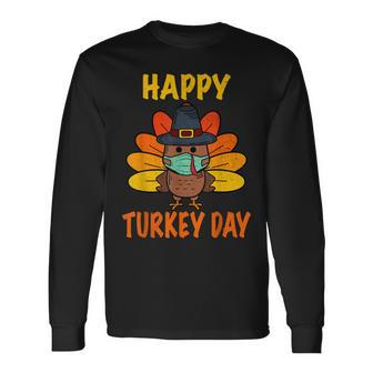 Happy Turkey Day Thanksgiving 2021 Autumn Fall Season V3 Long Sleeve T-Shirt - Seseable