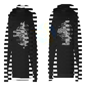 Hare Trigger Gangster Bunny Long Sleeve T-Shirt - Monsterry