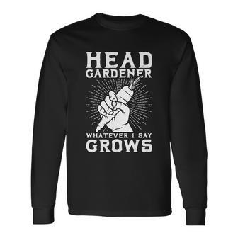 Head Gardener Gardening Tshirt Long Sleeve T-Shirt - Monsterry CA