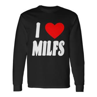 I Heart Milfs Tshirt Long Sleeve T-Shirt - Monsterry UK
