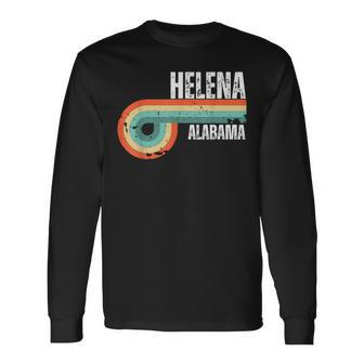 Helena City Alabama State Vintage Retro Souvenir Long Sleeve T-Shirt - Thegiftio UK