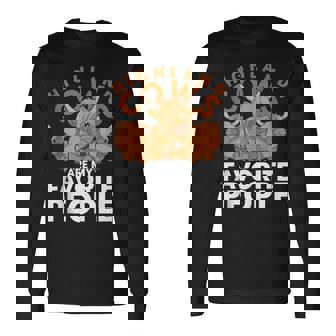 Highland Cows Are My Favorite People Scottish Highland Cow Long Sleeve T-Shirt - Thegiftio