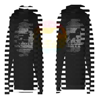 Horse Riding Love Equestrian Girl Vintage Distressed Retro Long Sleeve T-Shirt - Thegiftio