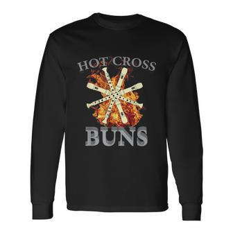 Hot Cross Buns Trendy Hot Cross Buns Long Sleeve T-Shirt - Thegiftio UK