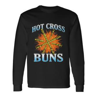 Hot Cross Buns Trendy Hot Cross Buns V3 Long Sleeve T-Shirt - Thegiftio UK