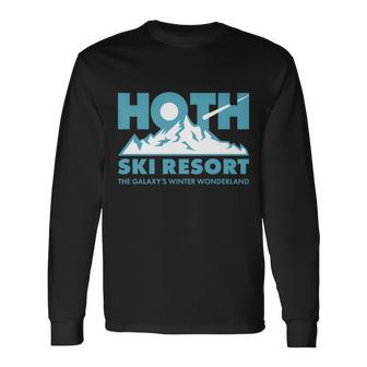 Hoth Ski Resort The Galaxys Winter Wonderland Tshirt Long Sleeve T-Shirt - Monsterry