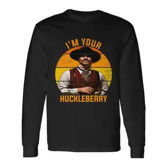 Im Your Huckleberry Tombstone Long Sleeve T-Shirt - Monsterry CA