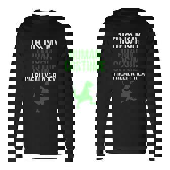 Human Costume Im Really A Trex Halloween Long Sleeve T-Shirt - Thegiftio UK