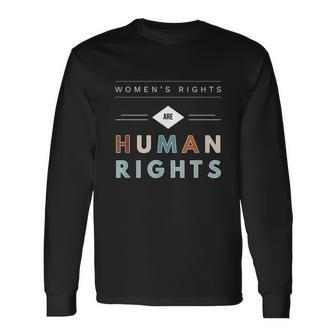 Human Rights Feminism For March Retro Long Sleeve T-Shirt - Monsterry