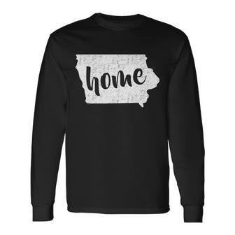 Iowa Home State Long Sleeve T-Shirt - Monsterry DE