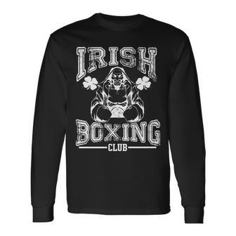 Irish Boxing Club Team Retro Long Sleeve T-Shirt - Monsterry