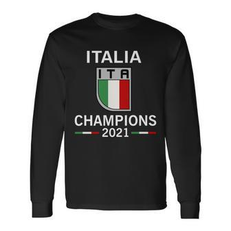 Italia 2021 Champions Italy Futbol Soccer Long Sleeve T-Shirt - Monsterry UK