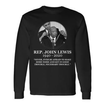 John Lewis Medal Of Freedom Rip Long Sleeve T-Shirt - Monsterry AU