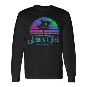 Joshua Tree National Park Psychedelic Festival Vibe Graphic Long Sleeve T-Shirt - Seseable